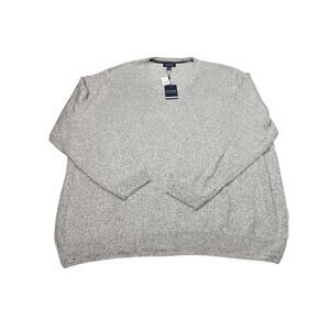 NWT Jos A Bank comfort stretch V neck gray tailored fit sweater. Size 3XL office